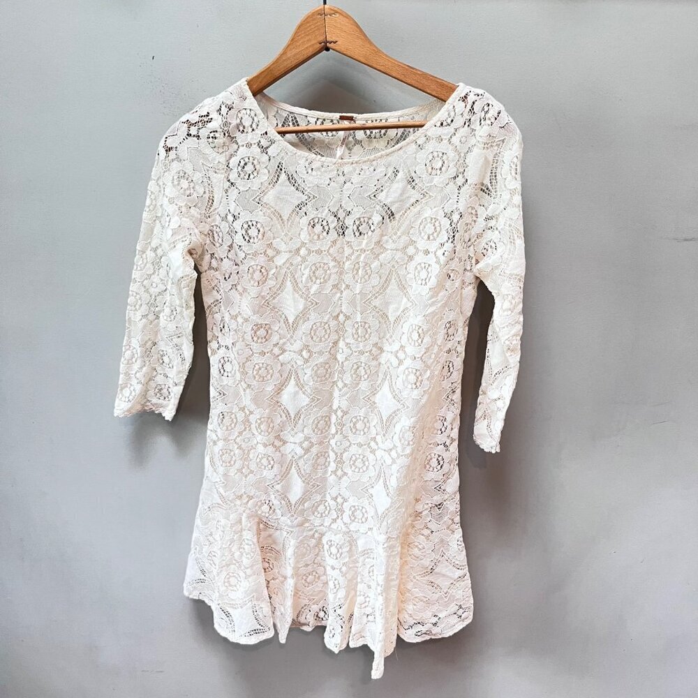 Free People Revolve Walking To The Sun Lace‎ Dress- Sz. 0